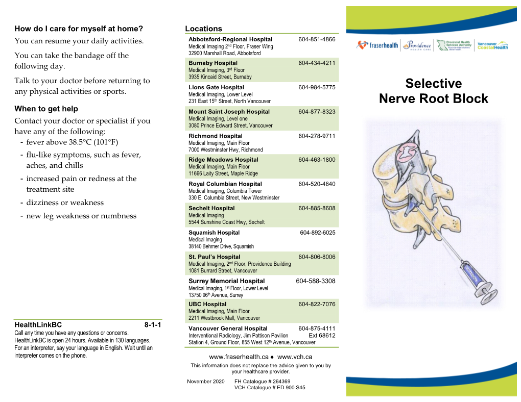 Selective Nerve Root Block