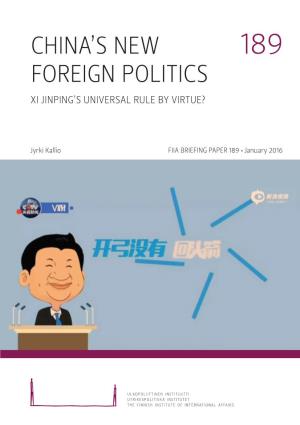 China's New Foreign Politics
