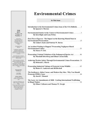 Environmental Crimes