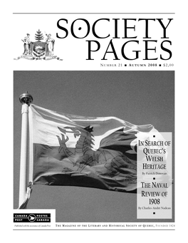 SOCIETY PAGES TRANSACTIONS the NAVAL REVIEW of 1908 by Charles-André Nadeau