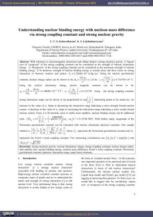 Understanding Nuclear Binding Energy with Nucleon Mass Difference Via Strong Coupling Constant and Strong Nuclear Gravity