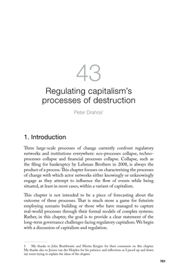 Regulating Capitalism's Processes of Destruction