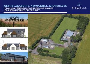West Blackbutts, Newtonhill, Stonehaven - Planning Permission for 4 Dwelling Houses - Business Premises Opportunity