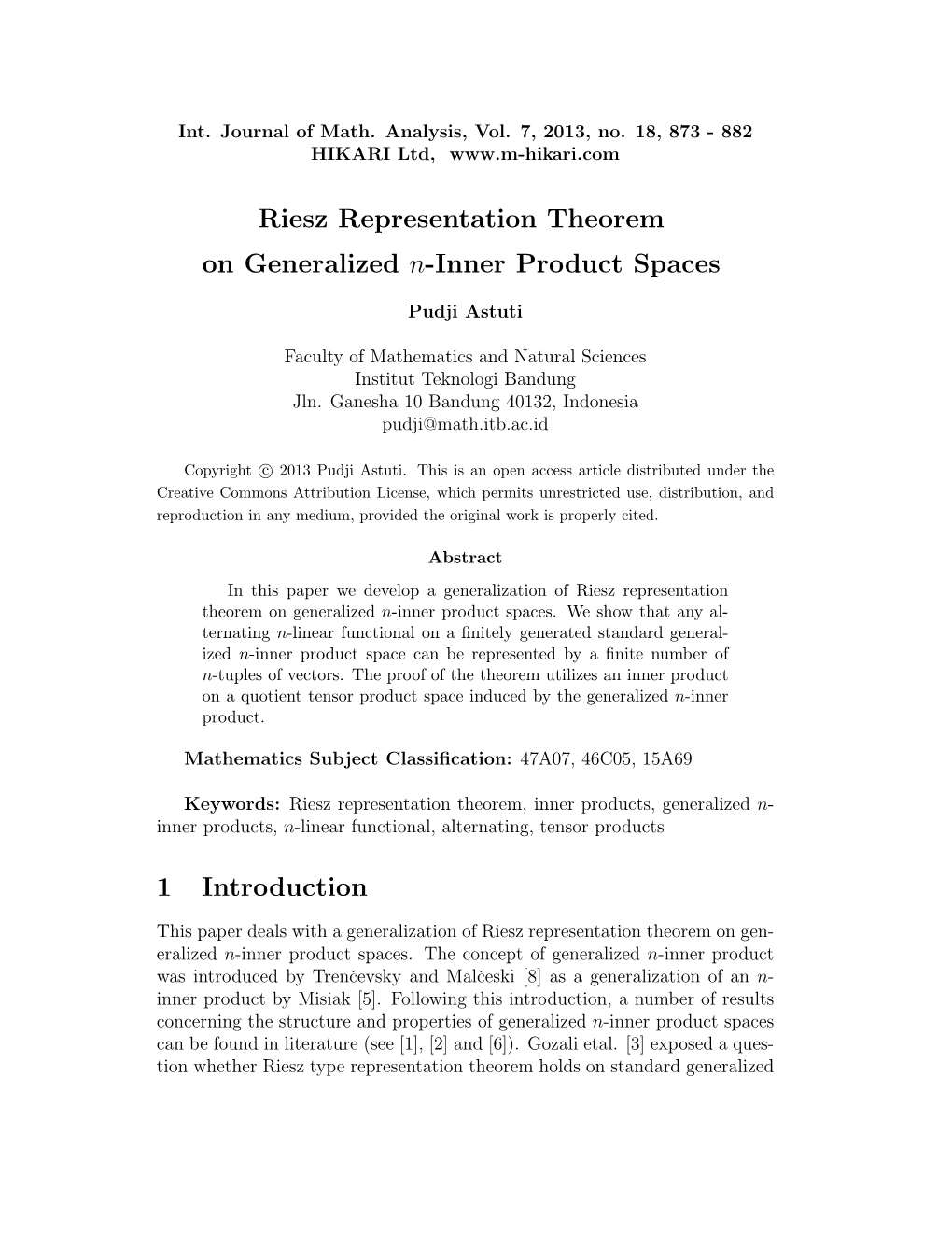 Riesz Representation Theorem on Generalized N-Inner Product Spaces