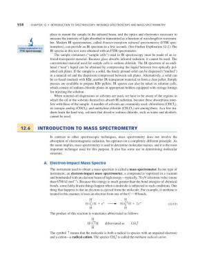 12.6 Introduction to Mass Spectrometry