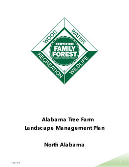 Alabama Tree Farm Landscape Management Plan North Alabama