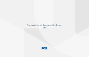 Corporate Social Responsibility Report 2020 TABLE of CONTENTS