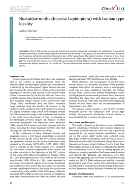 Chec List ISSN 1809-127X (Available at Journal of Species Lists and Distribution