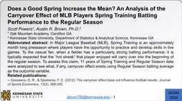 Does a Good Spring Increase the Mean? an Analysis of the Carryover