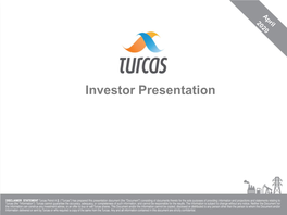 Investor Presentation – YE19