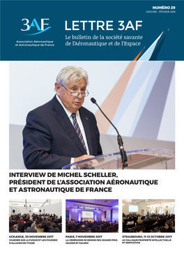 LETTRE 3AF Le Bulletin De La Société Savante Association Aéronautique Et Astronautique De France De L’Aéronautique Et De L’Espace