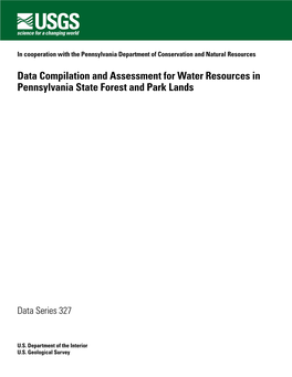 Data Compilation and Assessment for Water Resources in Pennsylvania State Forest and Park Lands