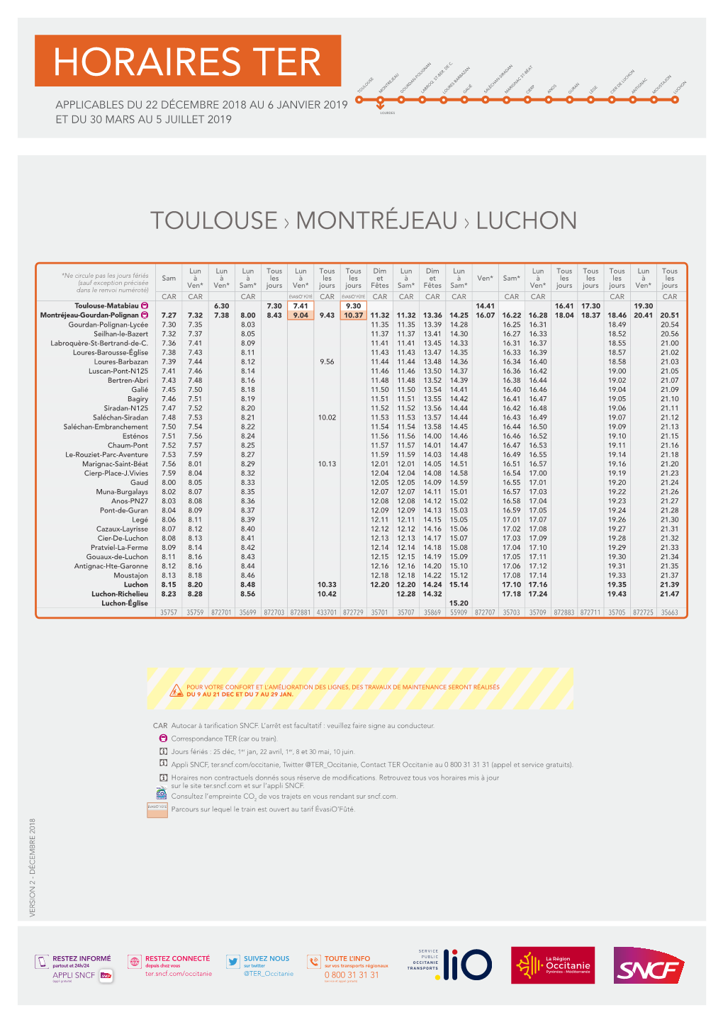 Horaires Ter