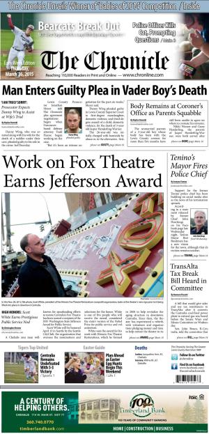 Work on Fox Theatre Earns Jefferson Award