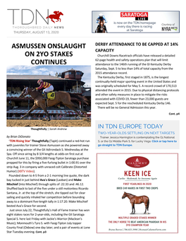 Asmussen Onslaught on 2Yo Stakes Continues
