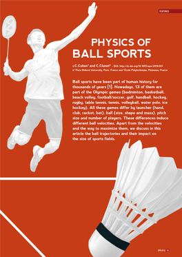 Physics of Ball Sports