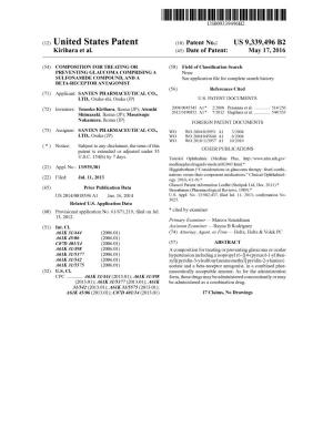 (12) United States Patent (10) Patent No.: US 9,339,496 B2 Kirihara Et Al