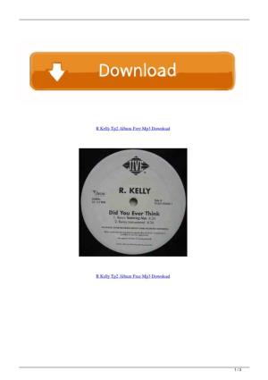 R Kelly Tp2 Album Free Mp3 Download