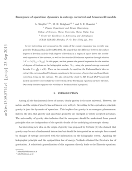 Arxiv:1309.5774V1 [Gr-Qc] 23 Sep 2013 Rvtto.Arltvsi Eeaiaino Hsargume This of Generalization Relativistic Energy, a of Law Gravitation