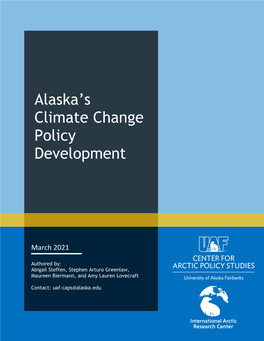 Alaska's Climate Change Policy Development