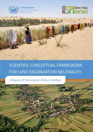 Scientific Conceptual Framework for Land Degradation Neutrality