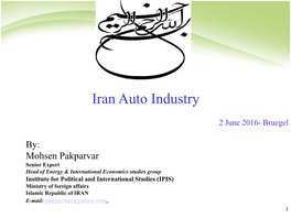 Iran Auto Industry