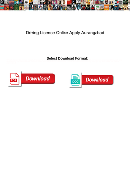 Driving Licence Online Apply Aurangabad