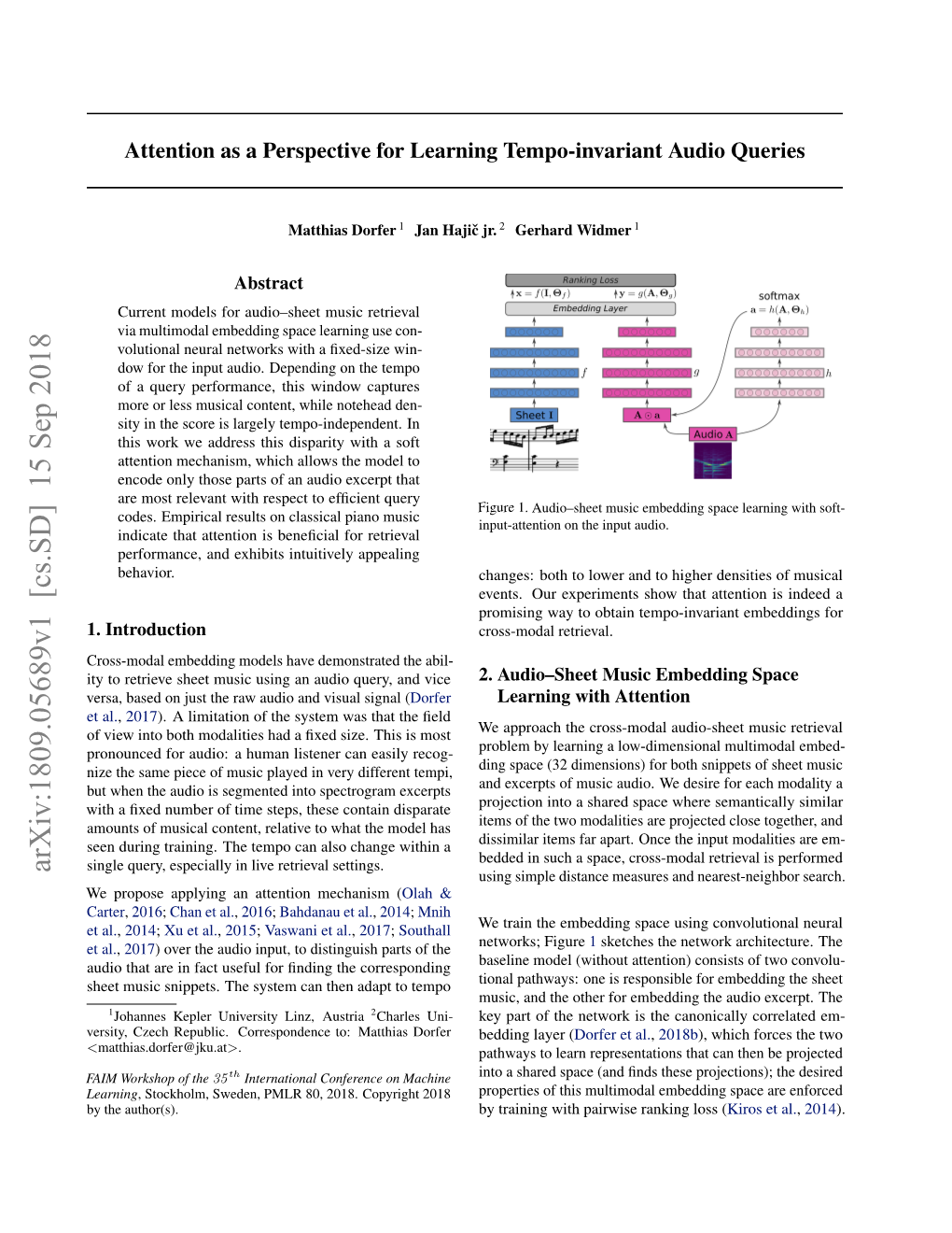 Attention As a Perspective for Learning Tempo-Invariant Audio Queries