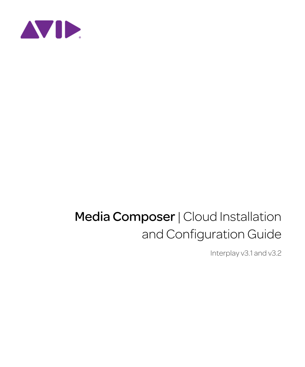 Media Composer | Cloud Installation and Configuration Guide