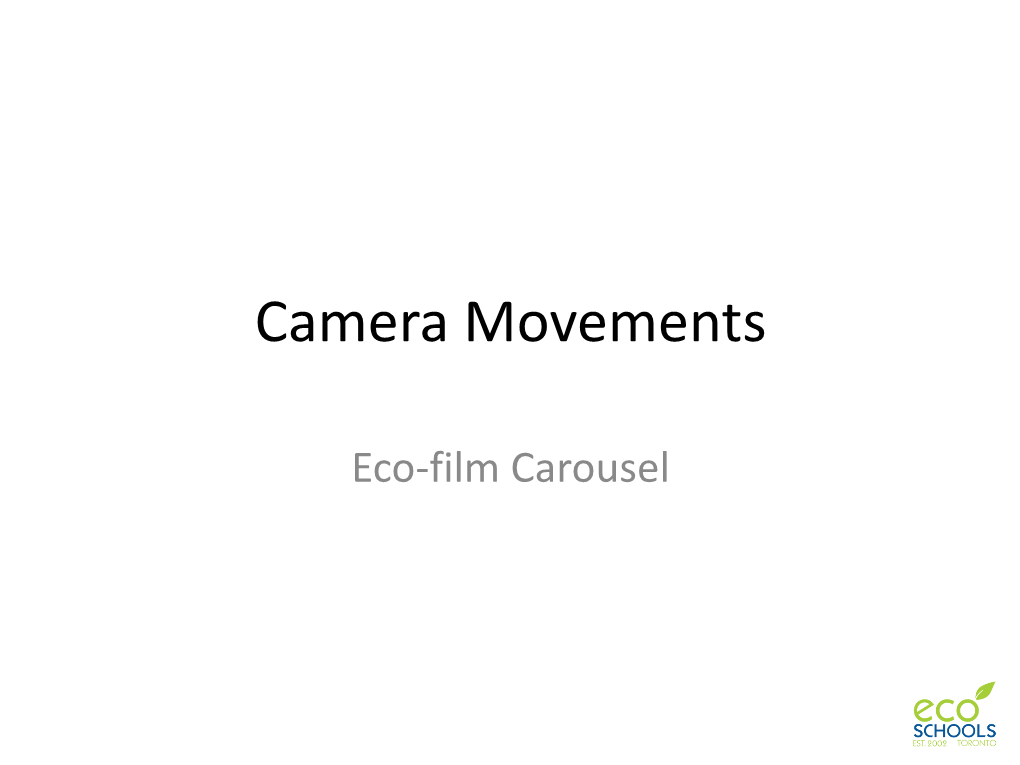 Camera Movements