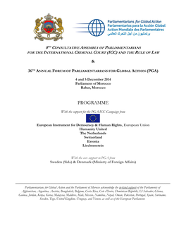 8Th Consultative Assembly of Parliamentarians for the International Criminal Court (Icc) and the Rule Of