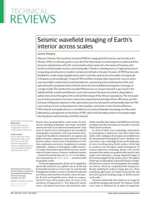 Seismic Wavefield Imaging of Earth's Interior Across Scales