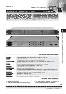 Standards Converter / TBC FC-5000