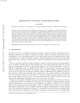 Arxiv:1907.11157V1 [Quant-Ph] 25 Jul 2019 U Otepolmo Aeucinclas.I a Initiall Quantu of Was Viability It the Collapse