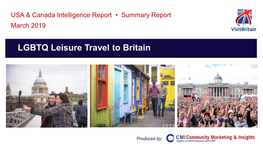 LGBTQ Leisure Travel to Britain