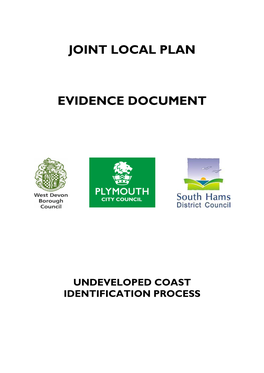Undeveloped Coast Identification Process