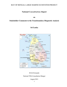 Sri Lanka National TDA Consultations