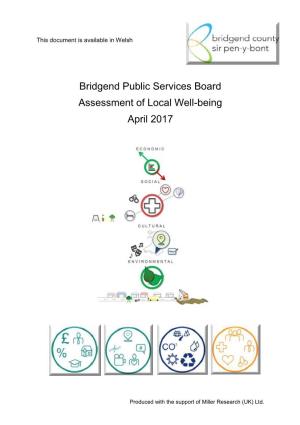 Bridgend Public Services Board Assessment of Local Well-Being April 2017