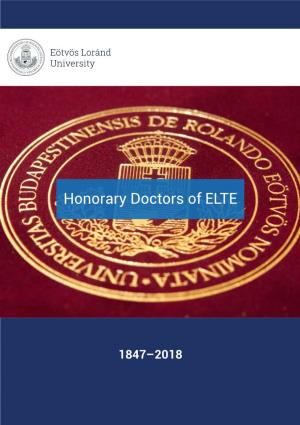 Honorary Doctors of Eötvös Loránd University