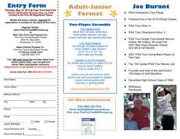 Adult-Junior Format Joe Durant Entry Form