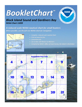 Bookletchart™ Block Island Sound and Gardiners Bay NOAA Chart 13209