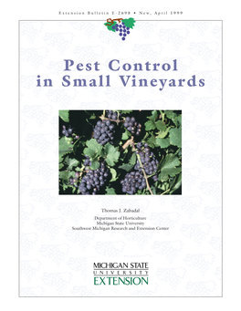 Pest Control in Small Vineyards