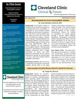 July August 2018 Clinical Rx Forum Newsletter.Pub