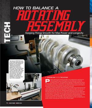 How to Balance a Rotating Assembly; Race Pages