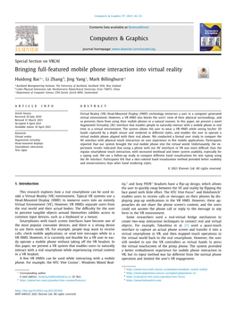 Bringing Full-Featured Mobile Phone Interaction Into Virtual Reality