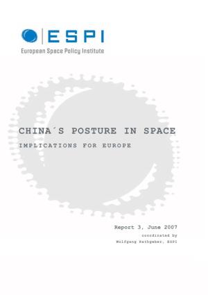 China's Posture in Space. Implications for Europe