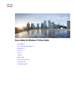 Cisco Jabber for Windows 11.0 User Guide