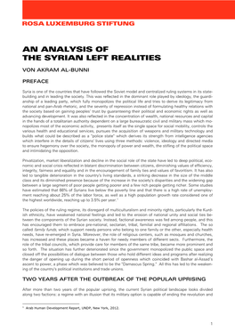 An Analysis of the Syrian Left Realities