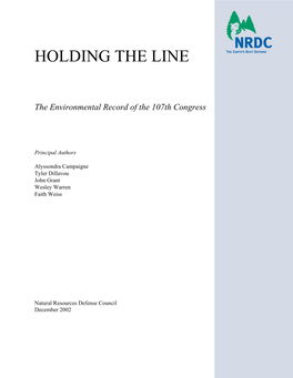 The Environmental Record of the 107Th Congress