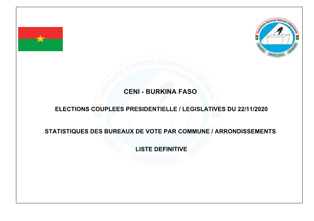 Ceni - Burkina Faso